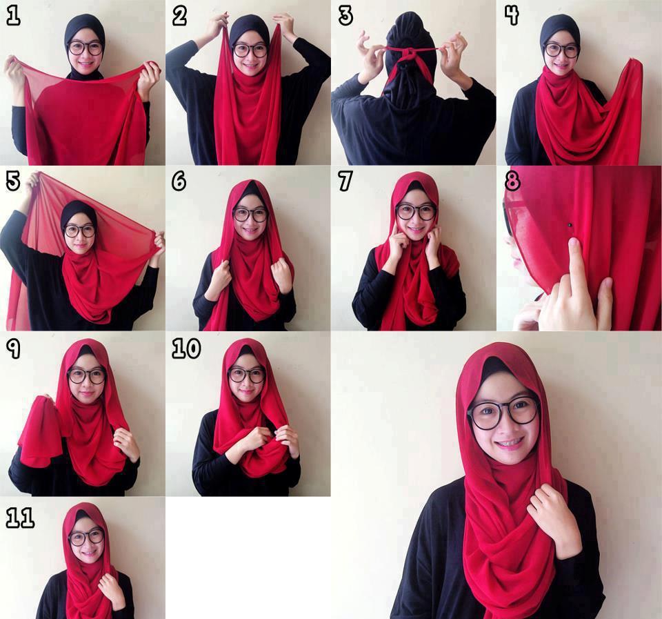 Tutorial Hijab Untuk Wajah Bulat Tetap Cantik Bagi Si Round Face