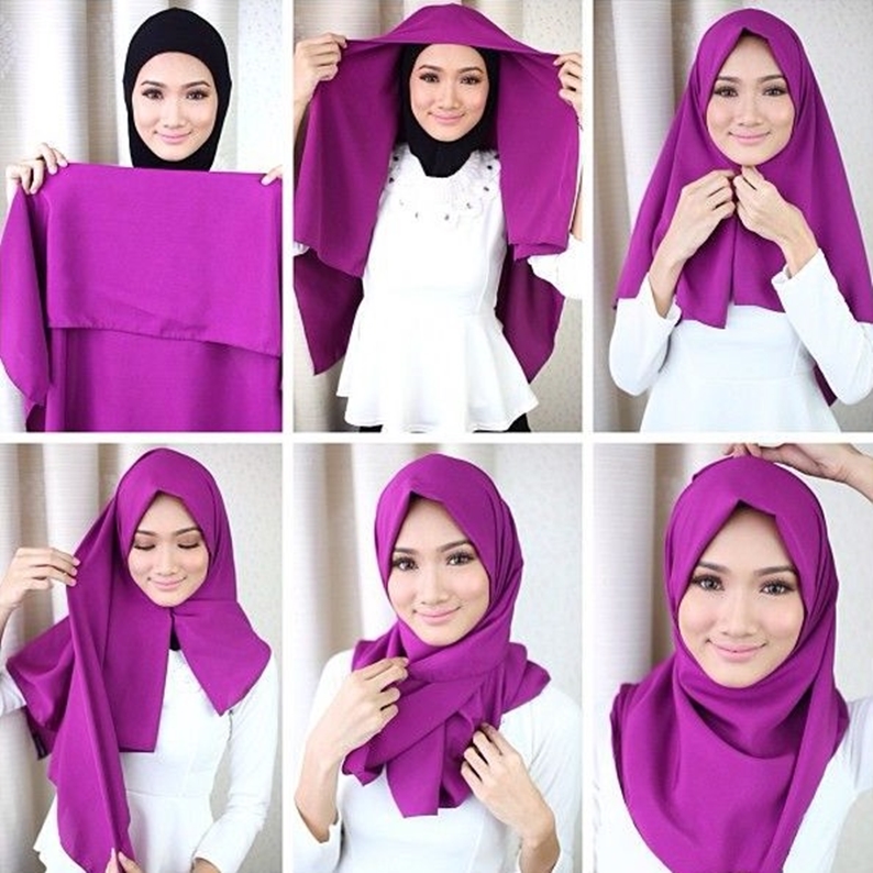 Pashmina Tutorial Hijab Segi Empat Simple Dan Modis Untuk Remaja Newstempo